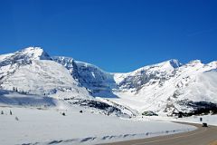 10 Snow Dome, Dome Glacier, Mount Kitchener and Mount K2 From Just Before Columbia Icefields On Icefields Parkway